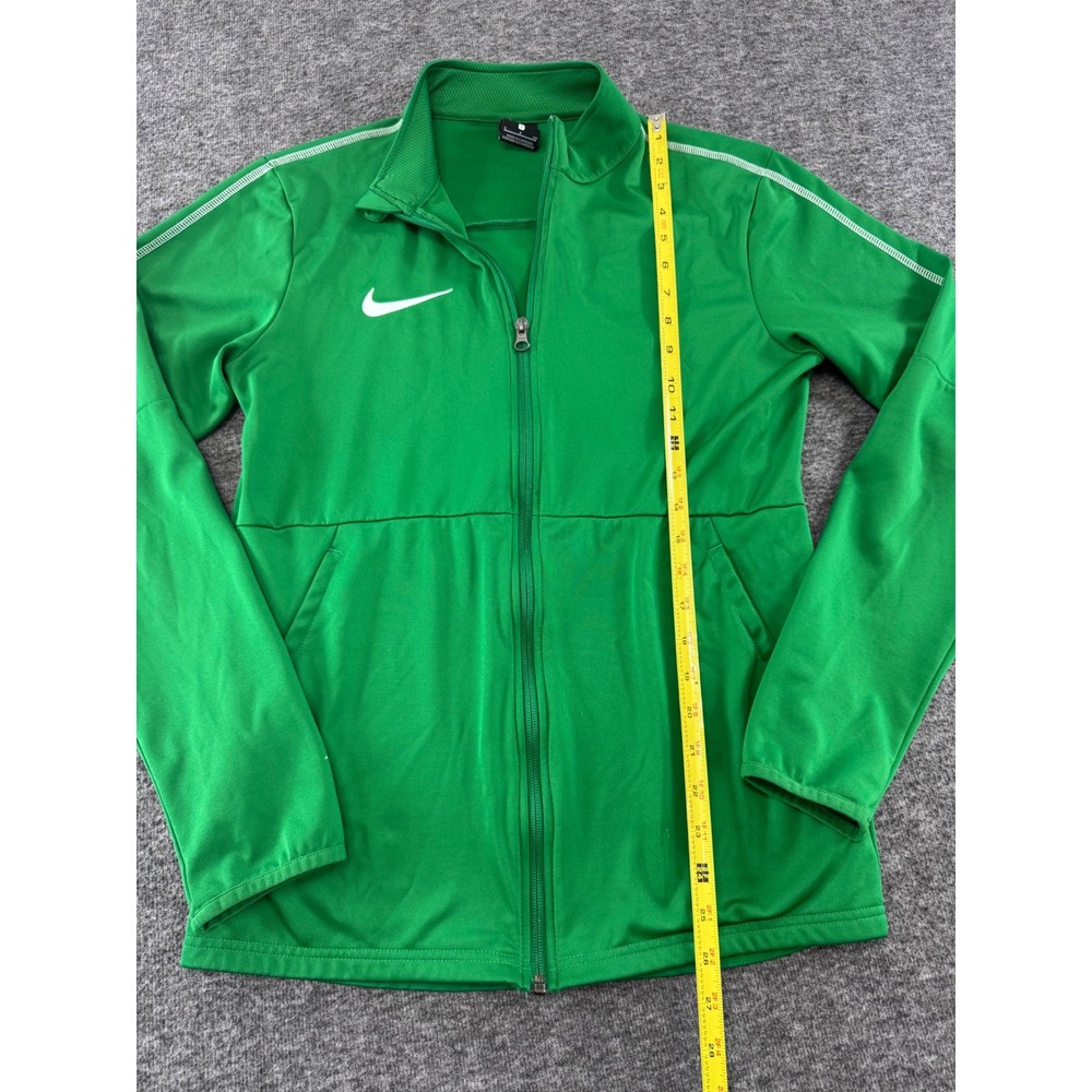 Nike Dri-FIT Green Full Zip Track Jacket Mens Small Training Top - Picture 6 of 11